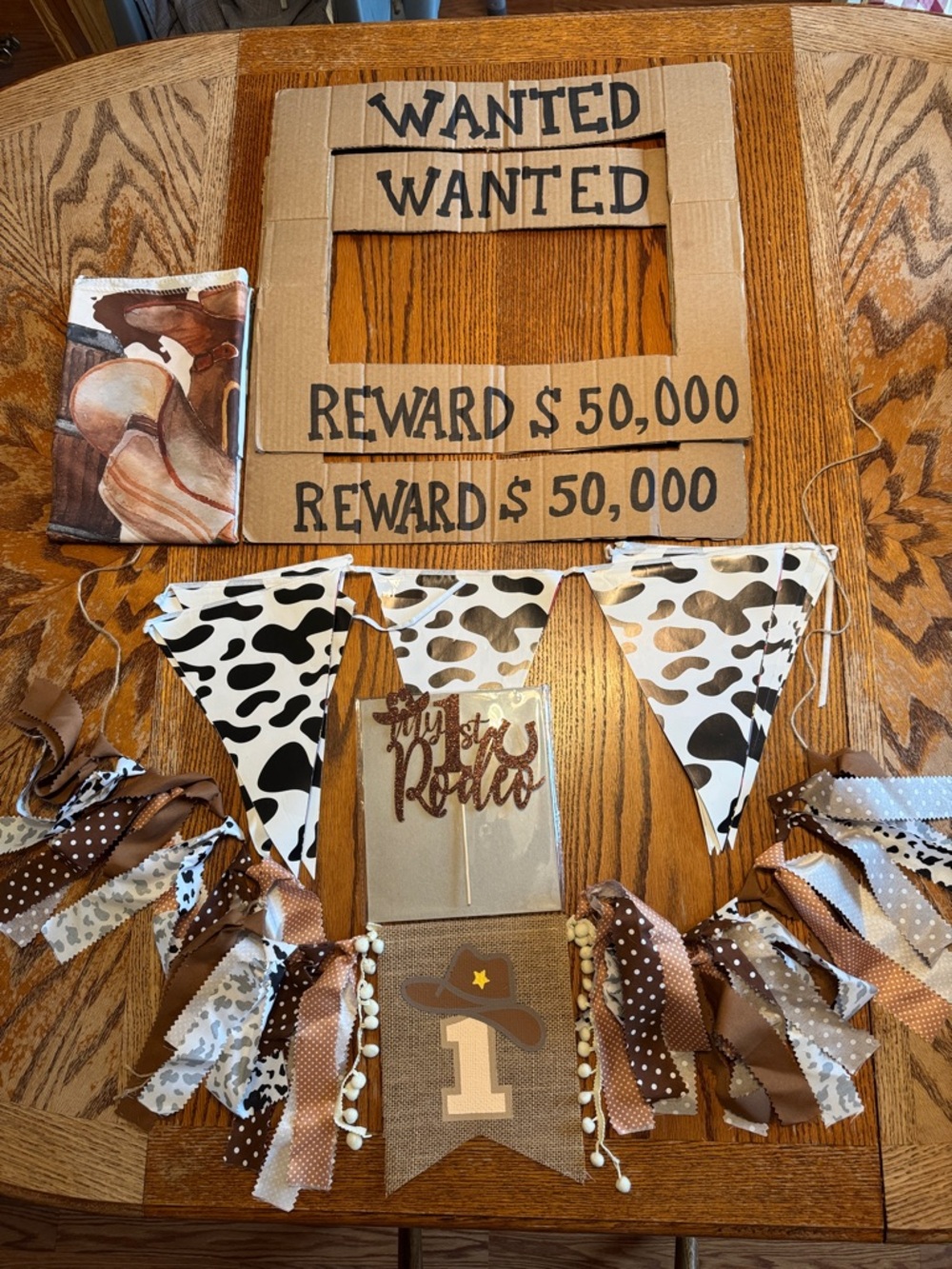 My 1st Rodeo Party Decor